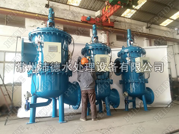 3台多滤芯精密过滤器已经生产完毕正在调试