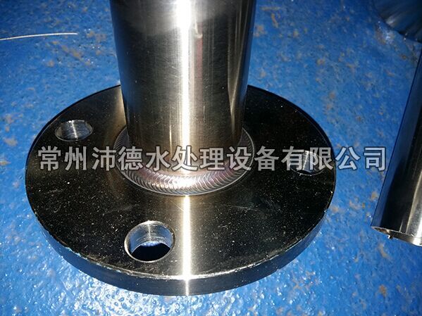 不锈钢水处理设备管法兰外角