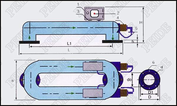 300T/H离子高压静电水处理器安装示意图